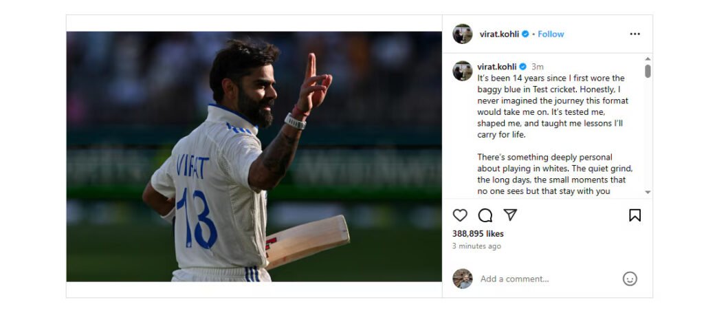 Virat Kohli Retirement